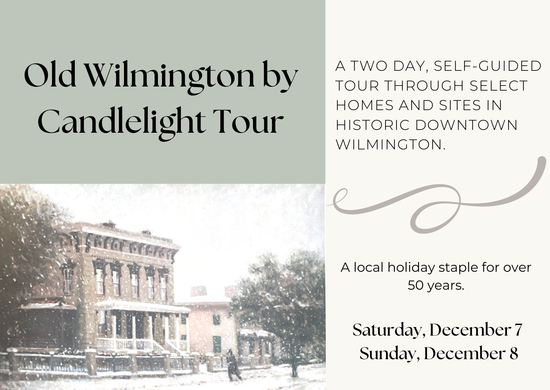 old wilmington candlelight tour